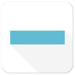 Obraz premium minus blue flat icon