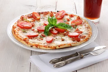 Fotobehang Pizzeria pizza al pomodoro