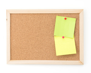 Fototapeta premium sticky note on cork board