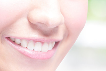 Obraz premium young woman health teeth