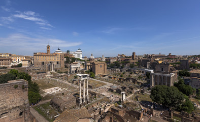 Fototapeta na wymiar Ruins of the Roman Forum