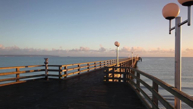 Morning on the Pier in Binz, Ruegen Island, Germany