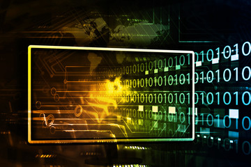Digital Background of communication technology.