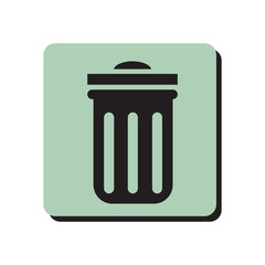 Trash can icon