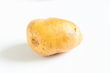 Potato on white background.