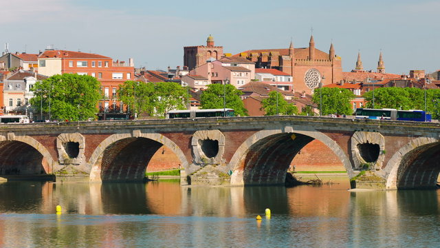 Toulouse in the summer evening
