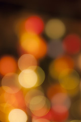 Fototapeta premium blurry bokeh balls of christmas tree candles