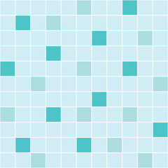 Blue mosaic tile seamless pattern