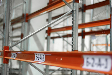 light warehouse shelves