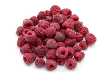 Sweet raspberry isolated on white background 
