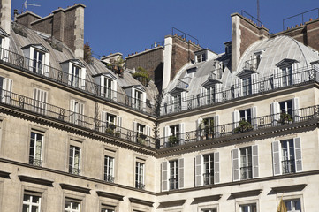 Fototapeta na wymiar toits parisiennes