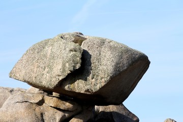 la côte rocheuse à Brignogan-plage,bretagne, finistère