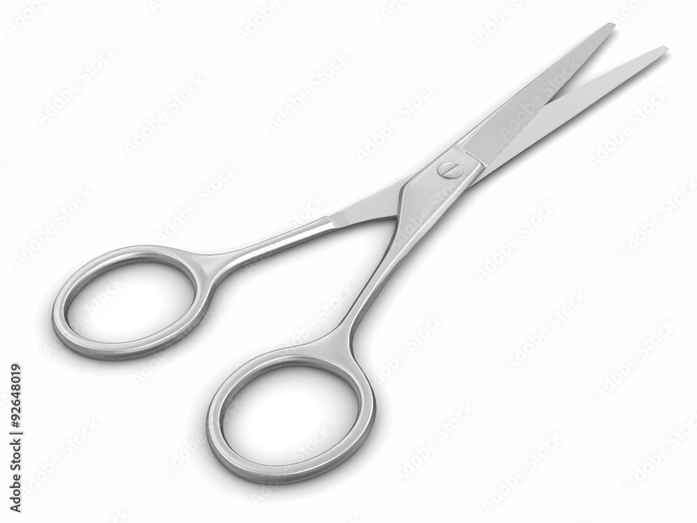 Poster scissors (clipping path included)