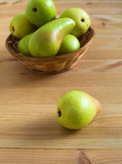 pears on the plate