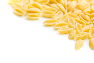 uncooked italian pasta
