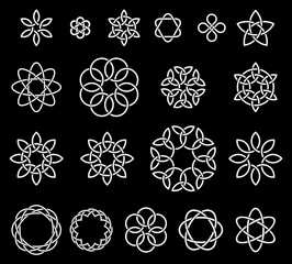 19 Flower-like knots collection