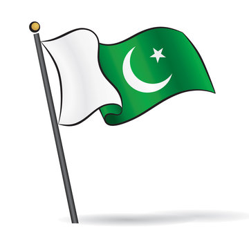 National flag of Pakistan Vector Illustration - Stock Illustration  [74680865] - PIXTA