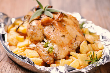 Marinated grilled healthy chicken breasts