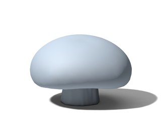 blue mushroom