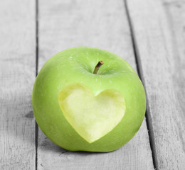 Heart Shape love Apple