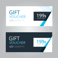 Vector design for Gift Voucher, Coupon