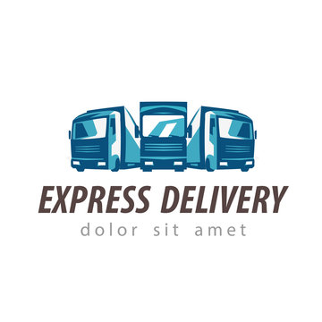 truck vector logo design template. traffic or delivery icon