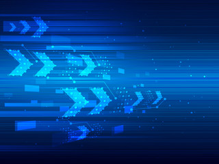 Vector design Arrow technology background.