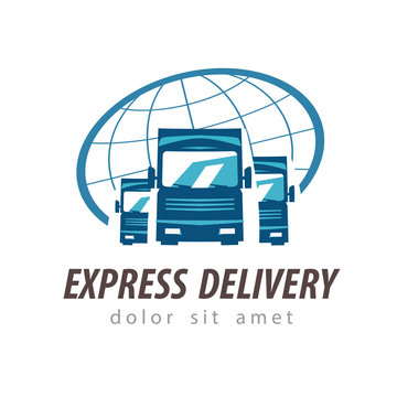 truck vector logo design template. traffic or delivery icon