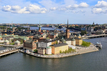 Fototapeta na wymiar Stockholm City on a sunny day