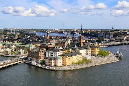 Stockholm City on a sunny day