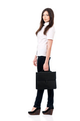 Woman with briefcase
