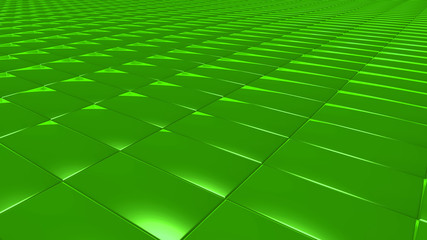 3D abstract Emerald green pattern rectangle