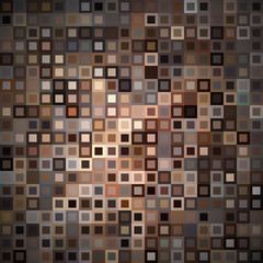 Abstract background with colorful brown squares