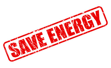 SAVE ENERGY red stamp text