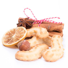 spritzgebäck mit weihnachtsgewürzen
