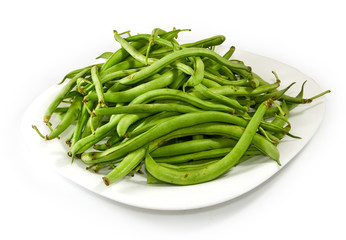  green beans on a plate