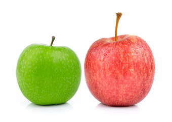 apples on white background