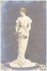 old photo of young woman