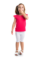 Kid doing surprise gesture