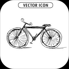 bicycle ,hand drawn icon