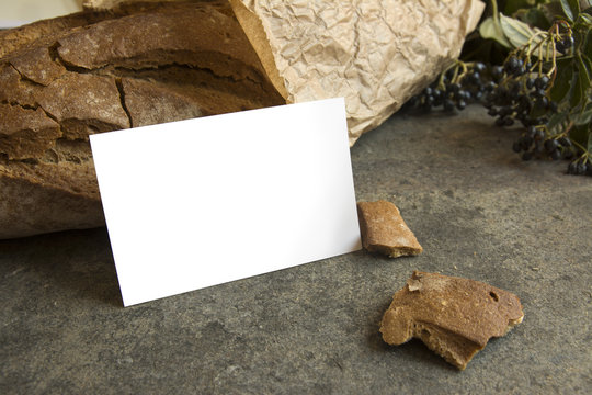 rustic bread and Business Card