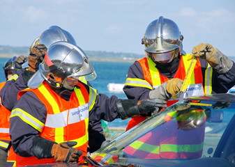 Fototapeta premium pompiers