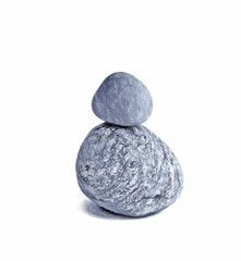 stone balanced  - illustration based on own photo image