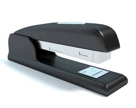 3d illustration of a stapler