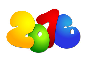 New year 2016 Text Design
