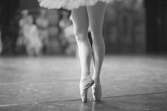 Classical ballet dancing