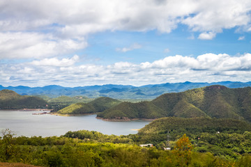 mountain view at Srinagarind dam
