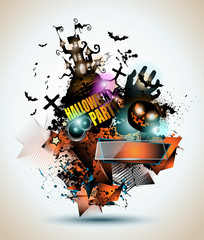 Halloween Night Event Flyer Party template