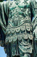 Statue of Augustus Caeser in the acncient city of Rome