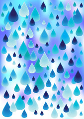 Fototapety  abstract bright background with rain drops